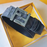 5A Men's Genuine Leather 40mm slide buckle Belt 105-125cm 4121