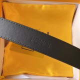 5A Men's Genuine Leather 40mm slide buckle Belt 105-125cm 4121