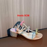5A Women's Jeweled High Heel Sandals