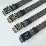 5A Men's Genuine Leather 40mm slide buckle Belt 105-125cm 4121