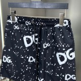 Original Men's Letter Graffiti Print Beach Shorts