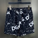 Original Men's Letter Graffiti Print Beach Shorts