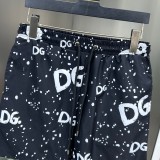 Original Men's Letter Graffiti Print Beach Shorts
