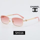 5A Square Metal Sunglasses 316