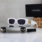 5A Vintage Square Frame Diamond Sunglasses 6614