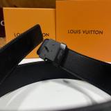 Original 1:1 Pure Steel Buckle Genuine Leather Retro Belt With Chip