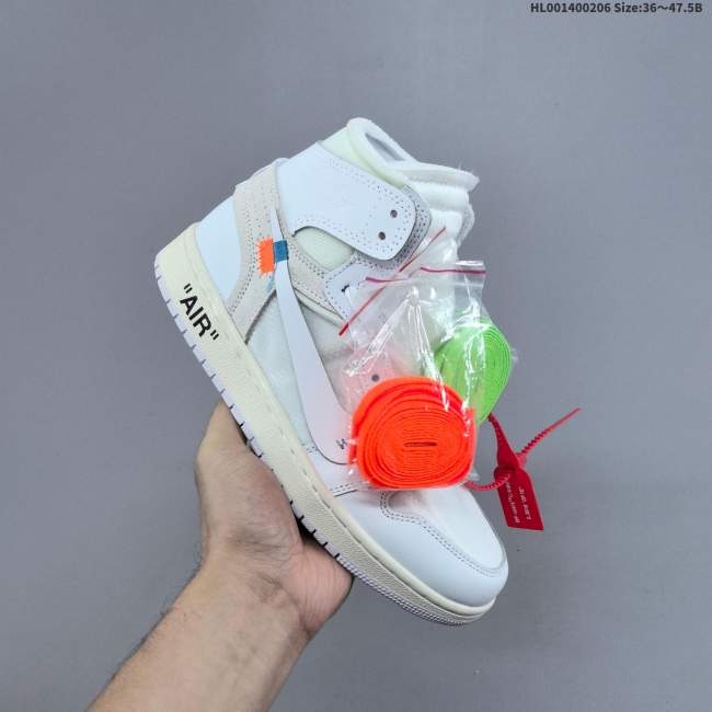 5A Air Jordan 1 Retro High White The Ten Collection Deconstructed Sneaker