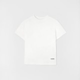 5A Logo Patch Cotton T-shirt Minimalist Unisex Tee