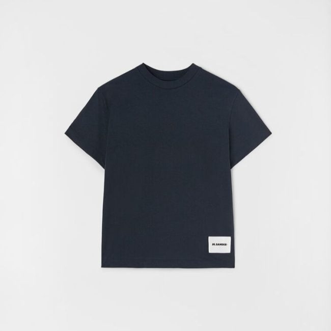 5A Logo Patch Cotton T-shirt Minimalist Unisex Tee