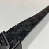 Original 1:1 Pure Steel Buckle Genuine Leather Retro Belt With Chip