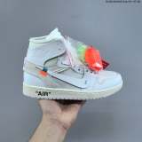 5A Air Jordan 1 Retro High White The Ten Collection Deconstructed Sneaker