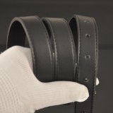 5A Ceinture à boucle CC incrustée de strass / cristaux 23mm