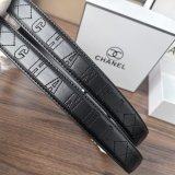 5A Chain CC Quilted Leather Belt 35mm