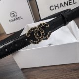 5A Chain CC Quilted Leather Belt 35mm