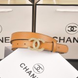 5A Ceinture à boucle CC incrustée de strass / cristaux 23mm