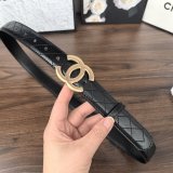 5A Chain CC Quilted Leather Belt 30mm