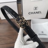 5A Chain CC Quilted Leather Belt 35mm