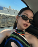 5A Interlocking G Oval Cat Eye Sunglasses 1662