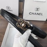 5A Chain CC Quilted Leather Belt 35mm