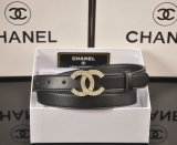 5A Ceinture à boucle CC incrustée de strass / cristaux 23mm