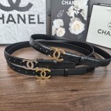 5A Chain CC Quilted Leather Belt 30mm