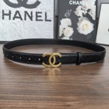 5A Chain CC Quilted Leather Belt 30mm