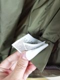 adult autumn women's long hooded windbreaker green