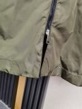 adult autumn women's long hooded windbreaker green