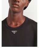 5A Cotton Crew Neck Short Sleeve T-shirt with Signature Triangle Logo 8187