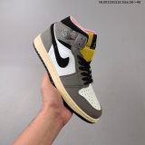 5A Air Jordan 1 Mid Cave Stone Sneakers Basketball Shoes HQ2011-100