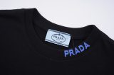 5A Cotton Crew Neck Short Sleeve T-shirt with Blue Neckline Logo  8308