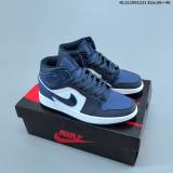 5A Air Jordan 1 Mid Obsidian Sneakers Basketball Shoes 554724-140
