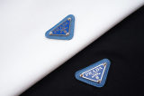 5A Cotton Crew Neck Short Sleeve T-shirt with Blue Neckline Logo  8308
