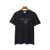 5A Men's Embroidered Logo Classic Crew Neck Cotton T-shirt 8187