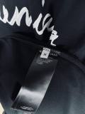 Original Handwritten Logo Oversized T-Shirt Black Cotton Tee with White Script Print