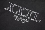 Original XXXL Logo Embroidered T-Shirt Distressed Black Washed Cotton Tee