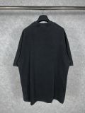 Original XXXL Logo Embroidered T-Shirt Distressed Black Washed Cotton Tee