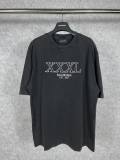 Original XXXL Logo Embroidered T-Shirt Distressed Black Washed Cotton Tee