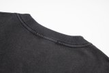 Original XXXL Logo Embroidered T-Shirt Distressed Black Washed Cotton Tee