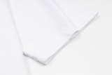 Original Handwritten Logo Oversized T-Shirt White Cotton Tee with Black Script Print
