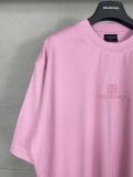 Original Unisex Pink Embroidered Logo Distressed Hem T-Shirt