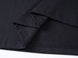 Original Embroidered Logo Oversized T-Shirt Black Cotton Tee