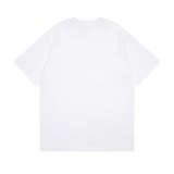 Original Handwritten Logo Oversized T-Shirt White Cotton Tee with Black Script Print
