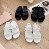 5A Women's Sporty Matelassé Nappa Leather Sandals