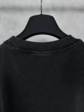 Original XXXL Logo Embroidered T-Shirt Distressed Black Washed Cotton Tee