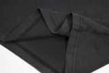 Original XXXL Logo Embroidered T-Shirt Distressed Black Washed Cotton Tee