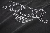 Original XXXL Logo Embroidered T-Shirt Distressed Black Washed Cotton Tee