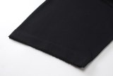 Original Unisex Black Embroidered Logo Distressed Hem T-Shirt