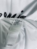 Original Handwritten Logo Oversized T-Shirt White Cotton Tee with Black Script Print