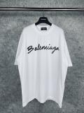 Original Handwritten Logo Oversized T-Shirt White Cotton Tee with Black Script Print